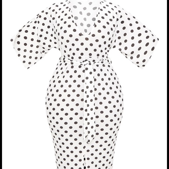 plus polka dot dress